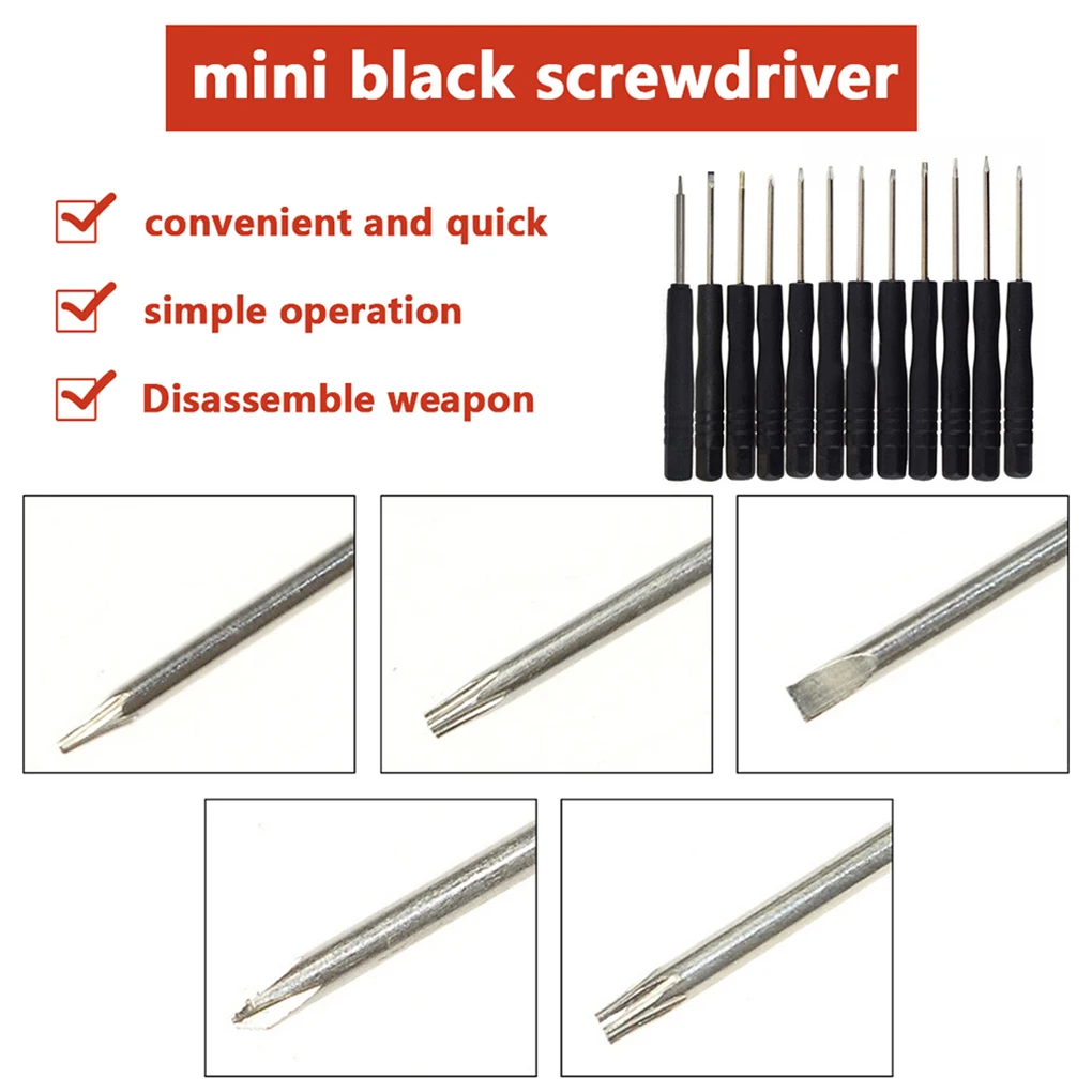 Screwdriver Set 12pcs/set Mini Multi-Function Precision Screwdriver for Smartphone Tablet Repairing