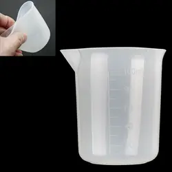 1pc UV Epoxy Measuring Cup Silicone Liquid Epoxy Mixing Container Tool for DIY Resin Jewelry Making Wash Free Reusable Cup 100ml