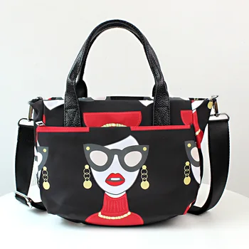 

2020 New Nylon Granny Pattern European and American Fashion Printing Single Shoulder Messenger Bag