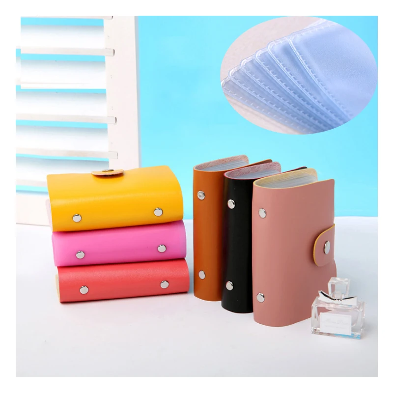 

Women Card Holder PU Leather Function 24 Bits Card Case Business Card Holder Men Credit Passport Card Bag paspoort hoesje