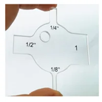 Швейная линейка Лоскутная шаблон для швейных машин 3/8 'припуск шва 1 набор = 12 шт# PT-12
