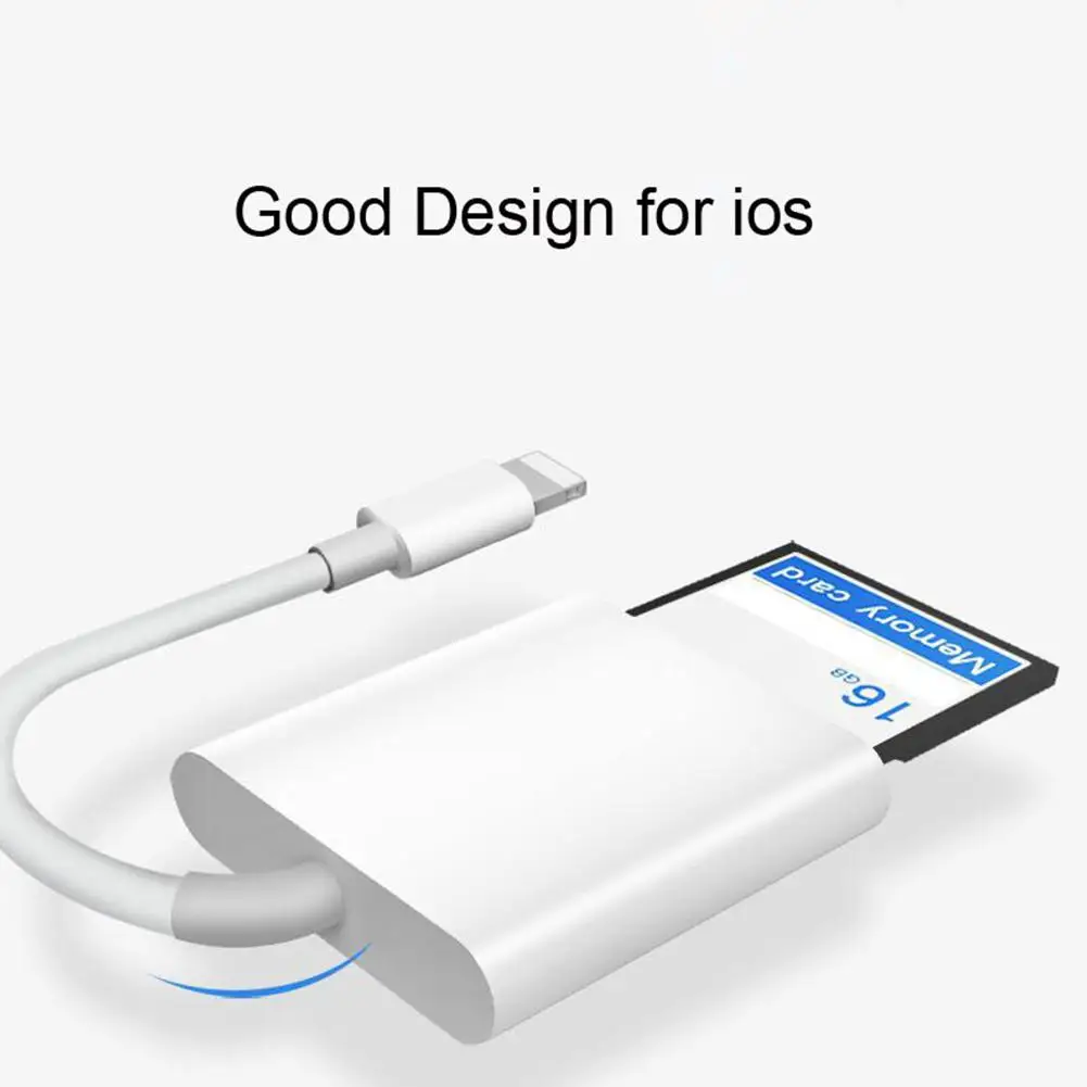 DishyKooker OTG кард-ридер для Lightning-SD смарт-камеры Адаптер для считывателей для iOS 13 11