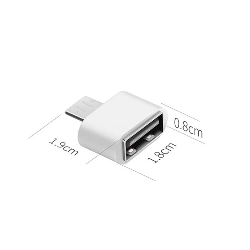 2 шт. Micro USB/TYPE-C OTG адаптер Мужской к USB 2,0 Женский Разъем данных портативный OTG конвертер для Android мобильных телефонов адаптеры