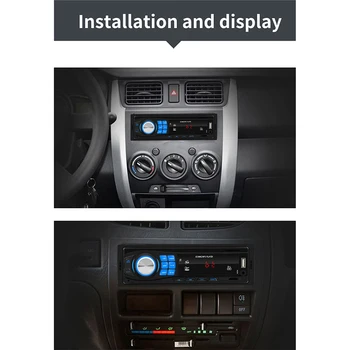 

1 DIN In Dash Head Unit Bluetooth USB FM Radio Receiver Car Stereo MP3 Player Single Car Stereo MP3 Player