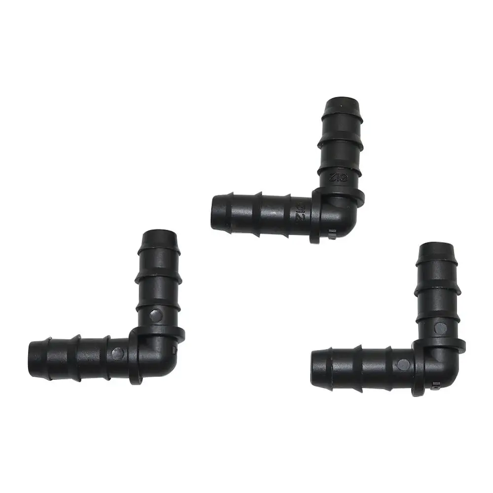 iRunning 18 pezzi raccordi di chiusura per irrigazione (17 mm) per tubi da 1/2 (0.600ID) – Connettori spinato per sistemi di irrigazione a goccia (nero