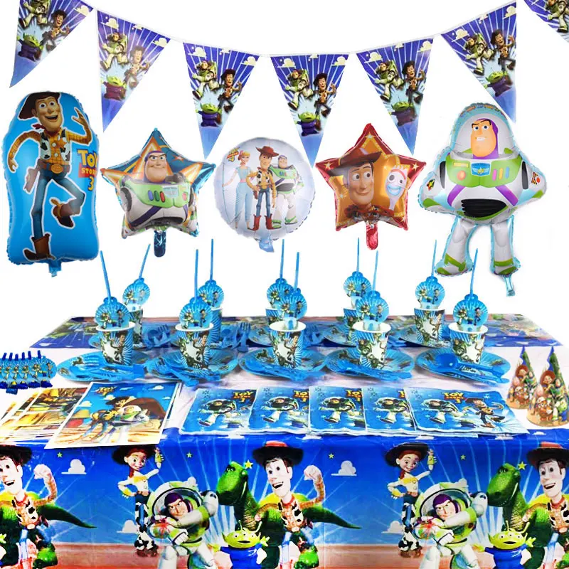 Мультфильм Disney Toy Story принадлежности для тематической вечеринки | Одноразовая посуда для вечеринок -4000134018414