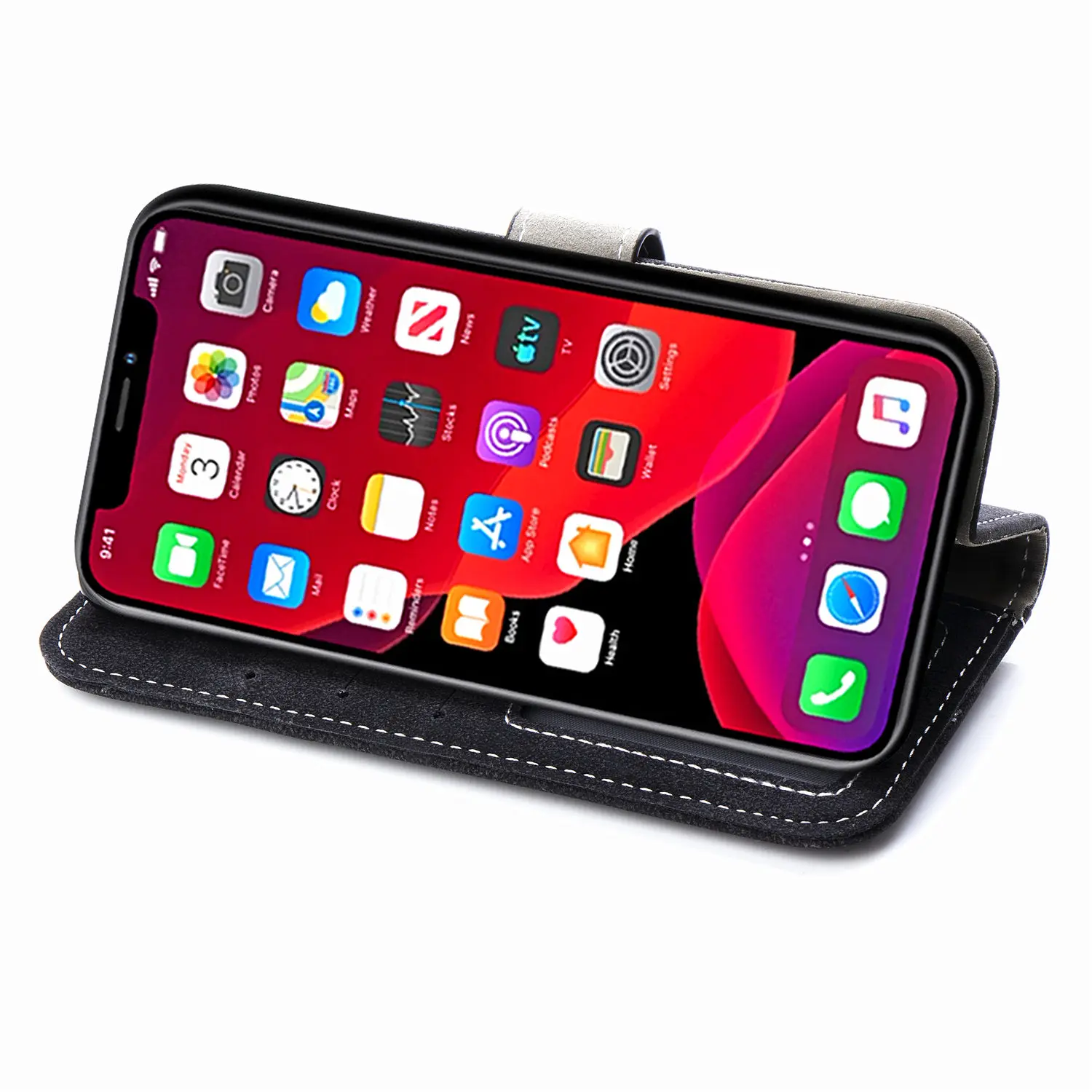 Кожаный чехол книжка для iPhone SE 2020 11 Pro Max X XS 6 6s 7 8 Plus XR 8plus iPhone8 iPhone11 роскошные