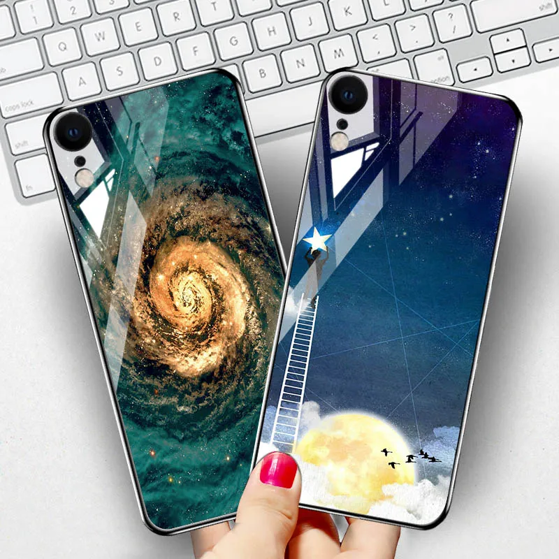 

Tempered Glass Case For Iphone 11 Pro Max Cases Coque For Iphone XR 7 XS Max X 8 6 6s 7 Plus 7plus 8plus Cases Cover Funda Capa