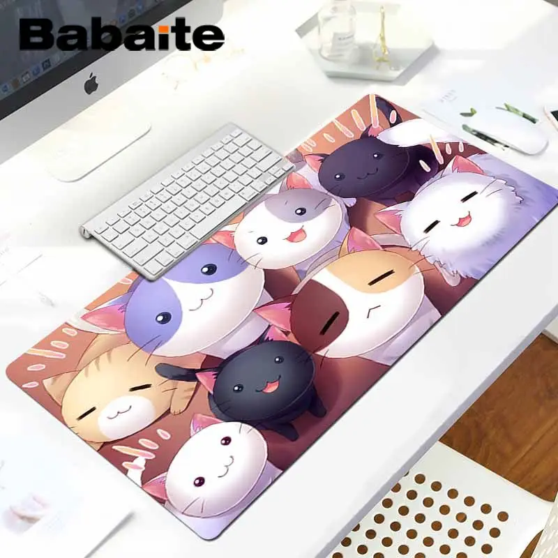 LockEdge 30X90cm Babaite Custom Skin Cute Animal Cat DIY дизайн игровой с узором коврик для мыши для ноутбука игровой коврик для мыши Коврик для мыши игровой коврик для мыши - Цвет: LockEdge 30X90cm