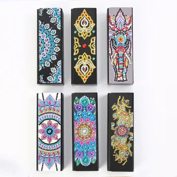 

New DIY Diamond Painting Eye Glasses Case Box Travel Leather Eyeglasses Hard Shell Protector Eyewear Case Sunglasses Storage Box