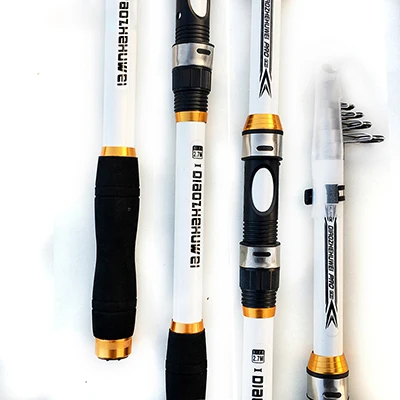 1PCS Carp Fishing Rod 2.1M -3.6M Feeder Hard FRP Carbon Fiber Telescopic Fishing Rod Fishing Pole Fishing Tackle Accessories color A