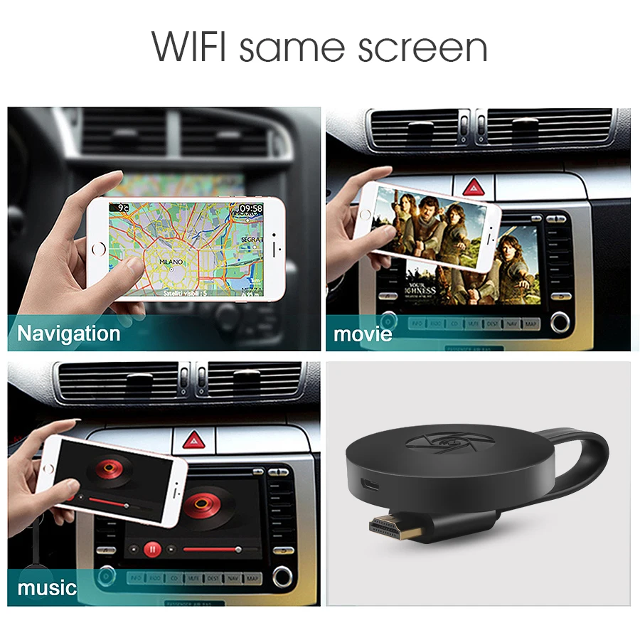 Mirascreen G2 HDMI WiFi Дисплей Dongle ресивер ТВ флешка 1080P Поддержка IOS для Miracast Anycast Iphone ПК PK M2