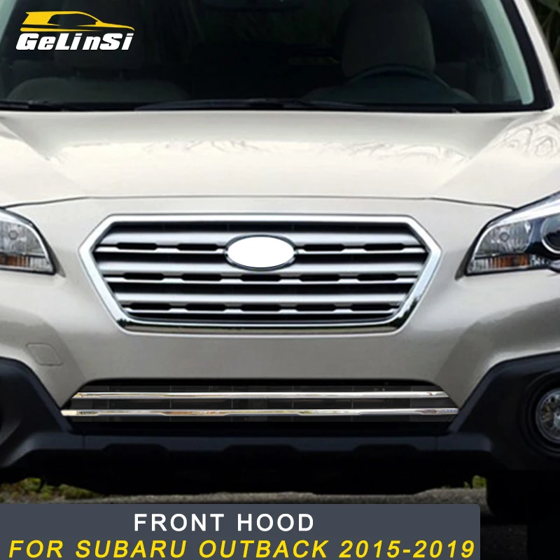 Gelinsi для Subaru Outback- автомобильный Стайлинг передняя капот средняя сетка бампер решетка Стикеры для обклейки автомобиля внешние аксессуары