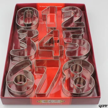 

Digital Shape Stainless Steel Biscuit Mold Digital Baking Cake Mold