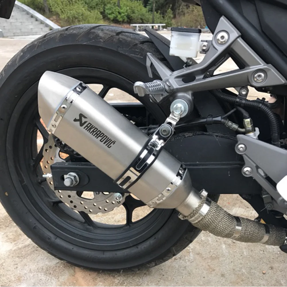 Мото rcycle выхлопной akrapovic escape moto db killer для Keeway rkv 125 300 superlight Rieju rr mv agusta f3 Bajaj dominar 400