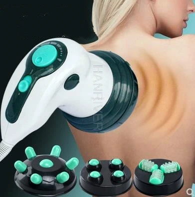 Powerful electric massager stick neck waist shoulder multi-functional hand - held kneading and kneading the leg and body beat