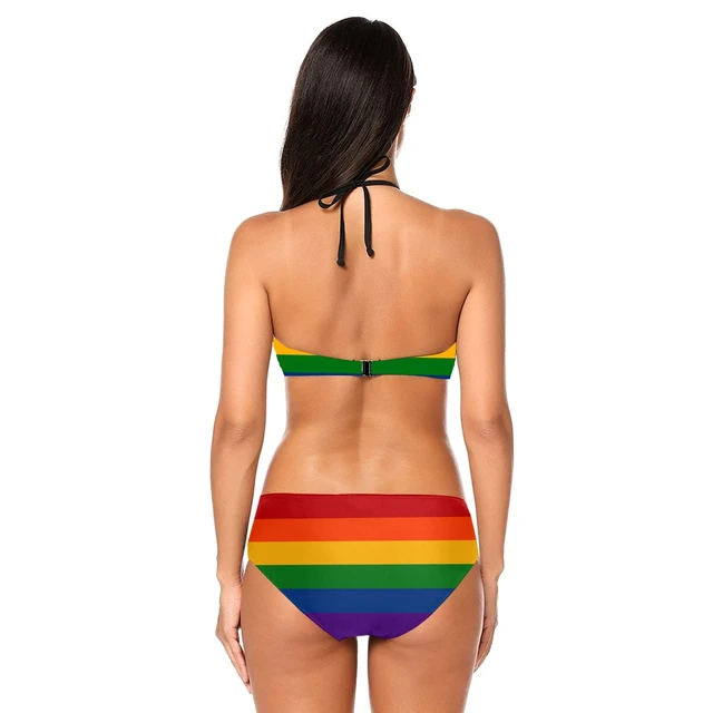 Rainbow Flag Bikini Bottoms