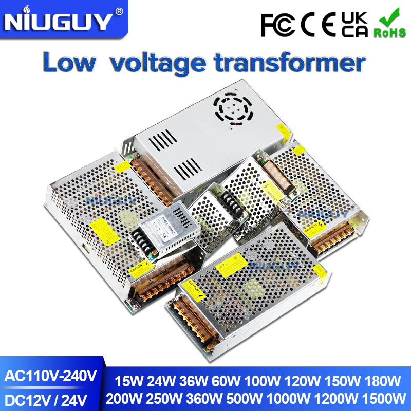 Switching Power Supply Light Transformer AC110V 220V To DC  12V 24V Power Supply Source Adapter 60W 150W 360W For Led Strip CCTV programmable dc switching voltage regulator 3000w high power bench source modbus communication protocol 50v 60a dc power supply