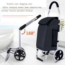 Trolley Cart Wheels Foldable on Elderly-Stairs Household Large Woman