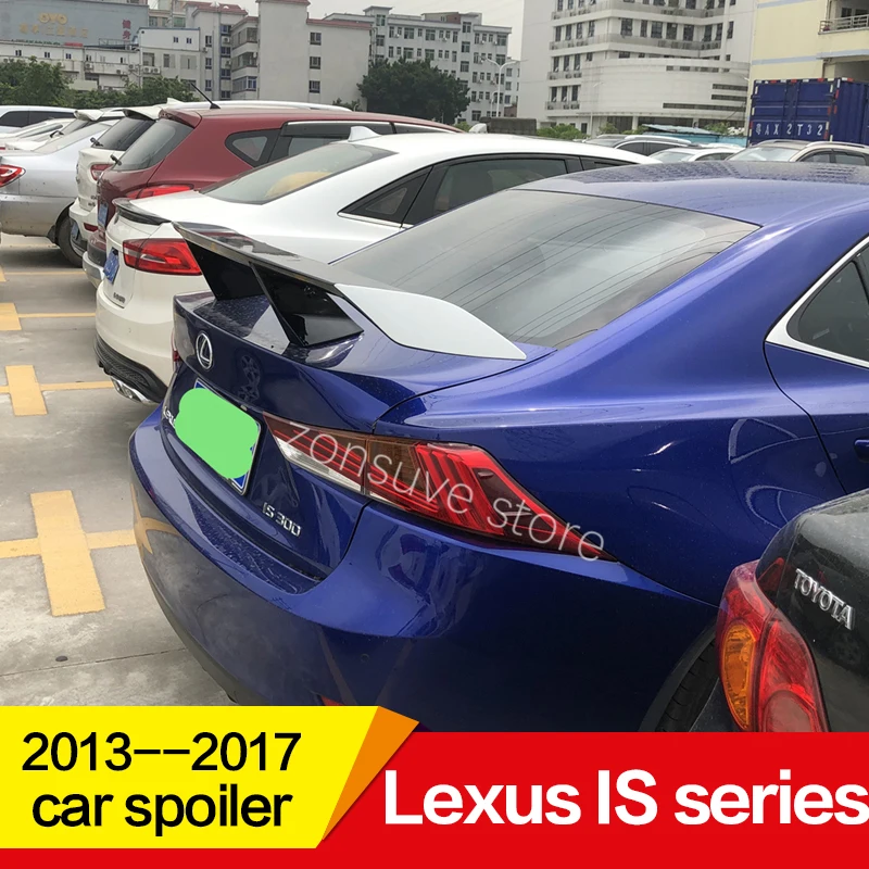 Использовать для Lexus is серии спойлер 2013- год ABS пластик Материал заднее декоративное крыло EX стиль GT Спортивные Аксессуары
