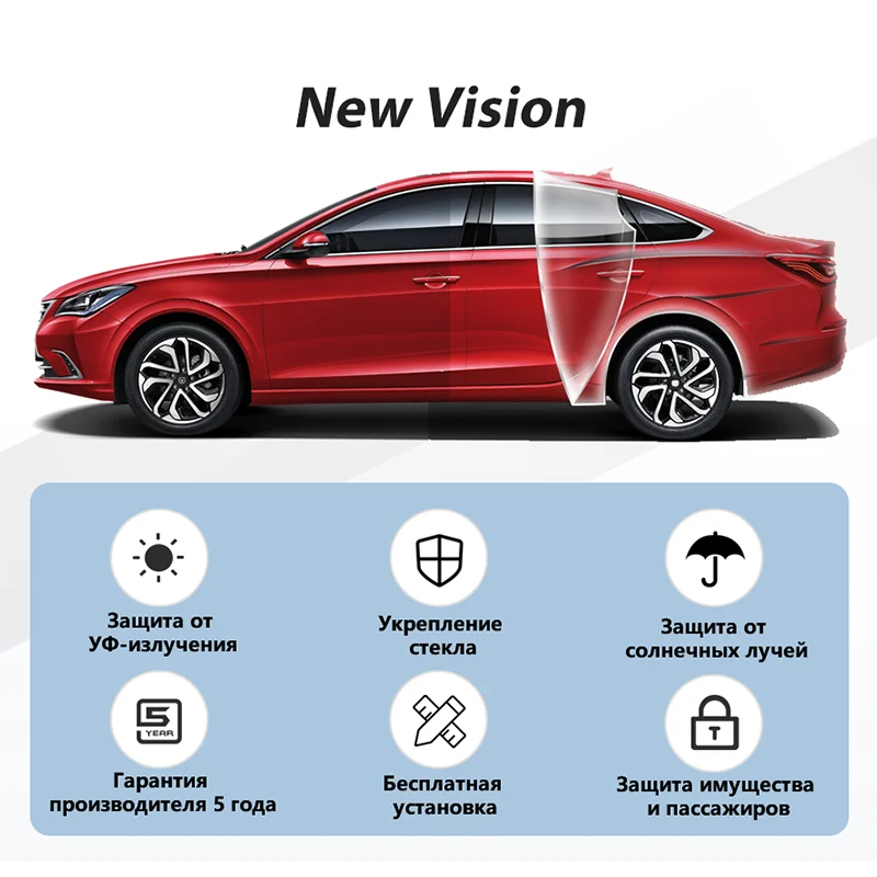 Тонировка/Оклейка атермальной плёнкой( передние боковые ) NEW VISION AUTOPRO АВТОСЕРВИС