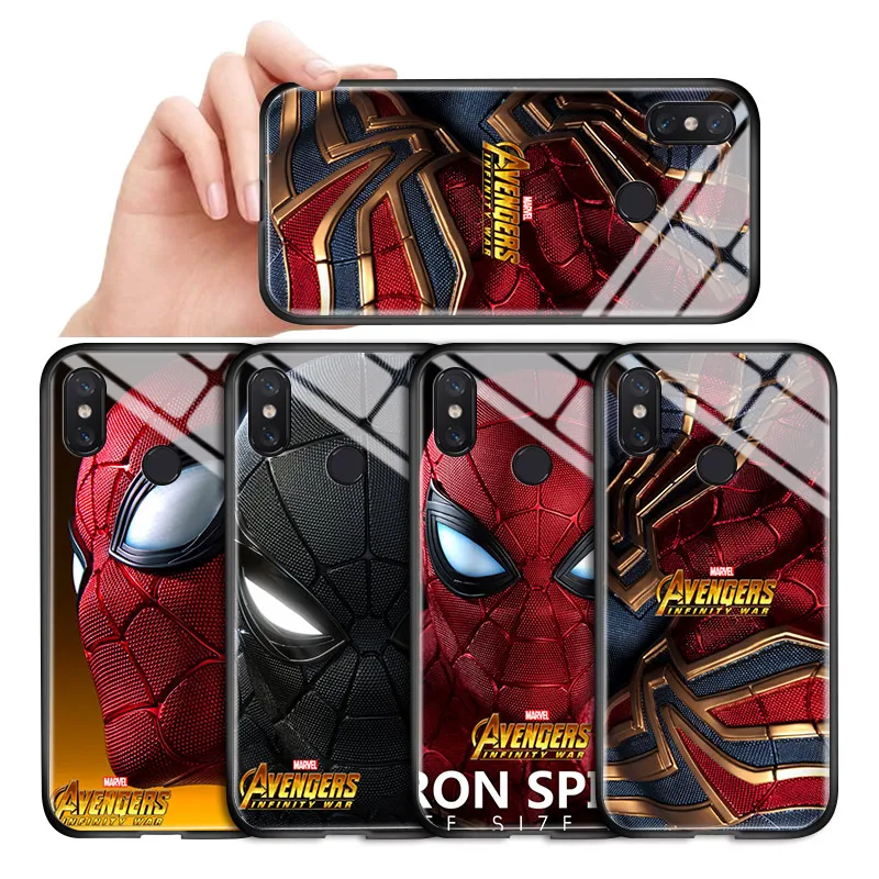 Чехол для телефона Xiaomi Redmi 7 8 Marvel Superhero Spiderman мягкий глянцевый чехол из закаленного