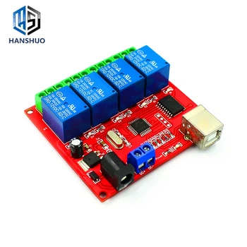 

5V 12V 1 2 4 8 Channel USB Relay Control Switch Programmable Computer Control For Smart Home PC Intelligent Controller