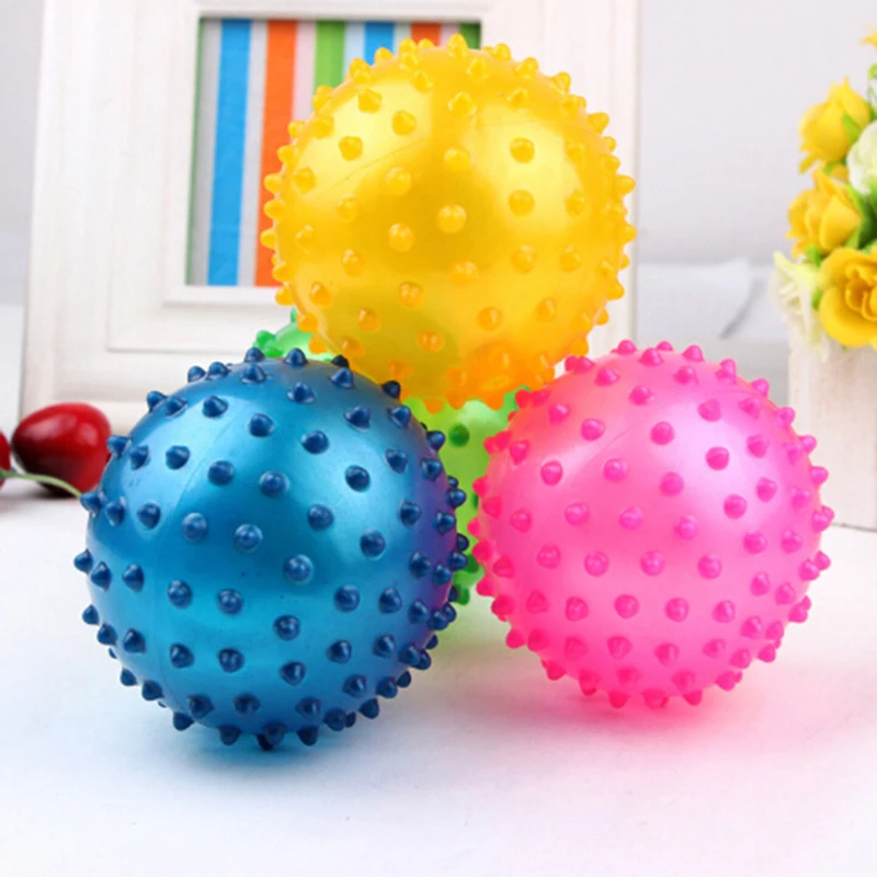 16/18/22cm Baby Soft Squeeze Bouncing Fidget Development Sensory Educational Toy Inflatable Rubber Ball for Children Infant Gift 2