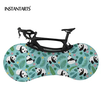 

INSTANTARTS Panda Party Printed Bicycle Wheel Cover for Child Scratchproof Storage Bag Bike Protector Wheel Gear Recyclable Hot