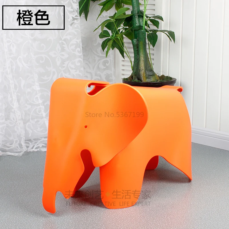 Elephant Children's Chair Kindergarten Cute Nordic Plastic Stool Baby Color Toy Stool Cartoon Animal Stool - Цвет: Лиловый