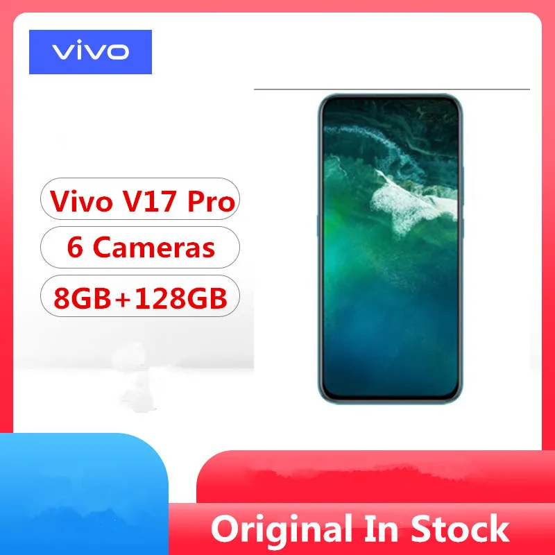 Смартфон глобальная версия Vivo V17 PRO 4G LTE Snapdragon 675 6 44 дюйма 8 + 128 ГБ 48 МП NFC сканер
