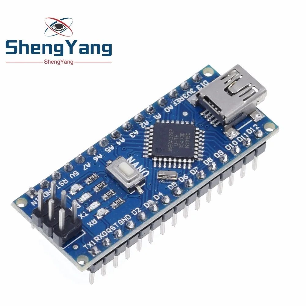 1 шт. Mini-USB с загрузчик Nano 3,0 контроллер совместим для arduino CH340 драйвер USB 16 мГц NANO V3.0 Atmega328 хорошее