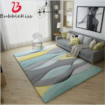 

Bubble Kiss Polyester Soft Carpet Bedroom Decoration Rug Abstract Striped Design Carpets for Living Room Modern Design Decor