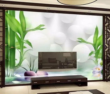 

CJSIR Custom Wallpaper HD Rich Bamboo Beautiful 3D TV Background Walls Living Room Bedroom Background Murals 3d Wallpaper
