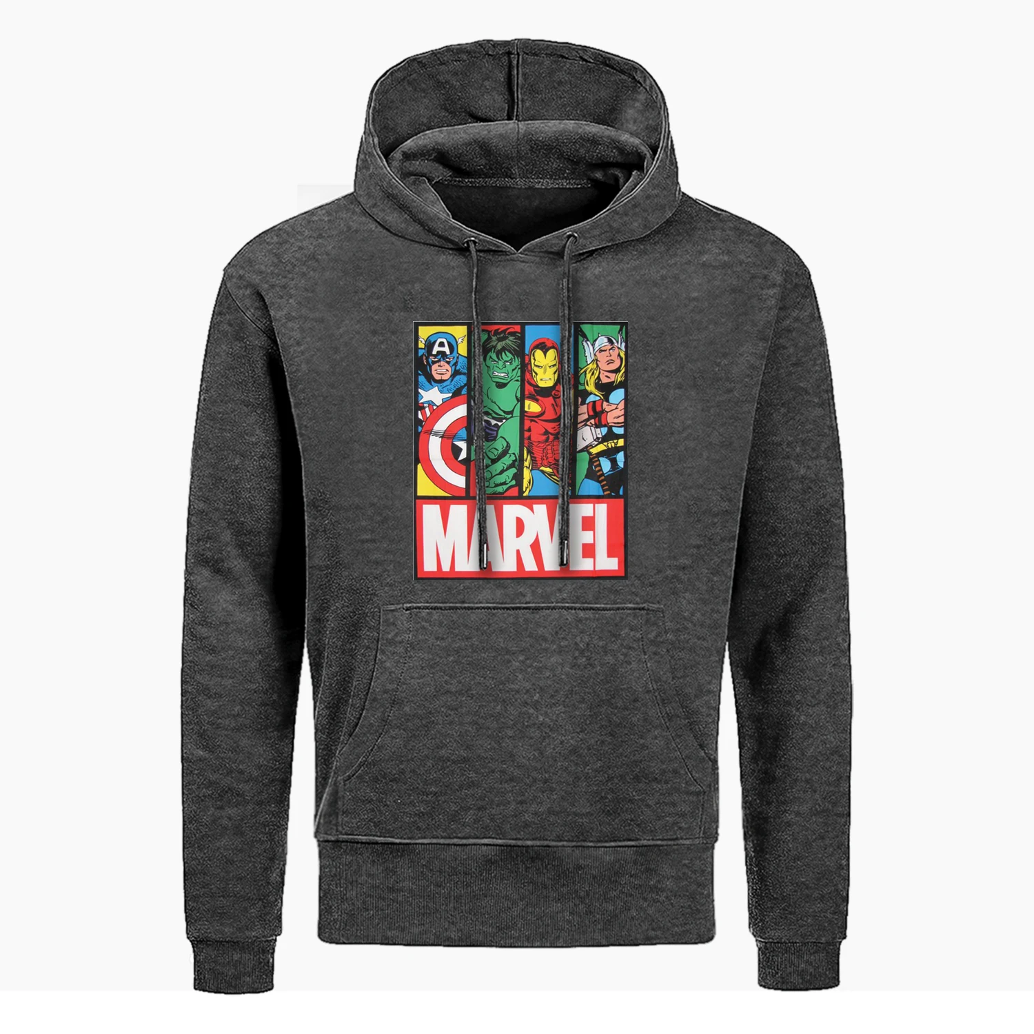 Толстовка с капюшоном Marvel, модный супер герой, Железный человек, Капитан Америка, Халк, Тор, одинсон, Harajuku, уличная одежда, зимние топы, флисовый пуловер