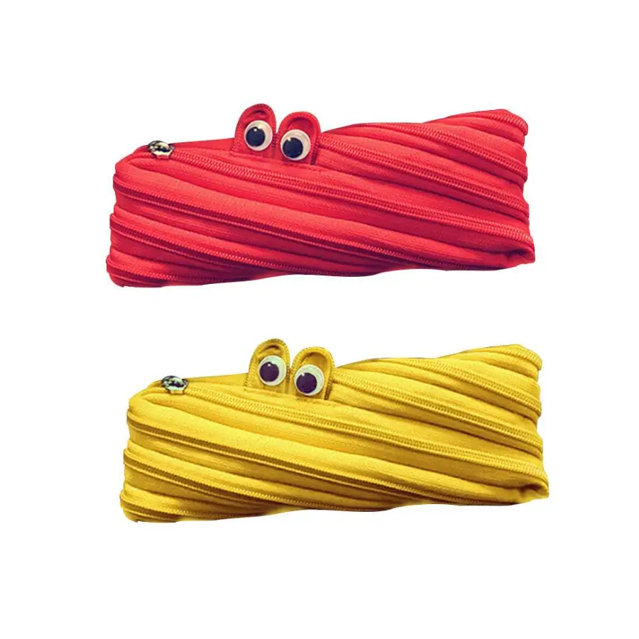

NEW Creative Stationery Simple Cute Pen case Large Canvas Pen Bags Men And Women Zipit Zipper Pencil Bag Zero Wallet