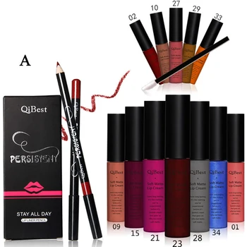 

Colorful Lip Gloss Lip Glaze Lip liner Waterproof Non-stick Lip Makeup Lipstick