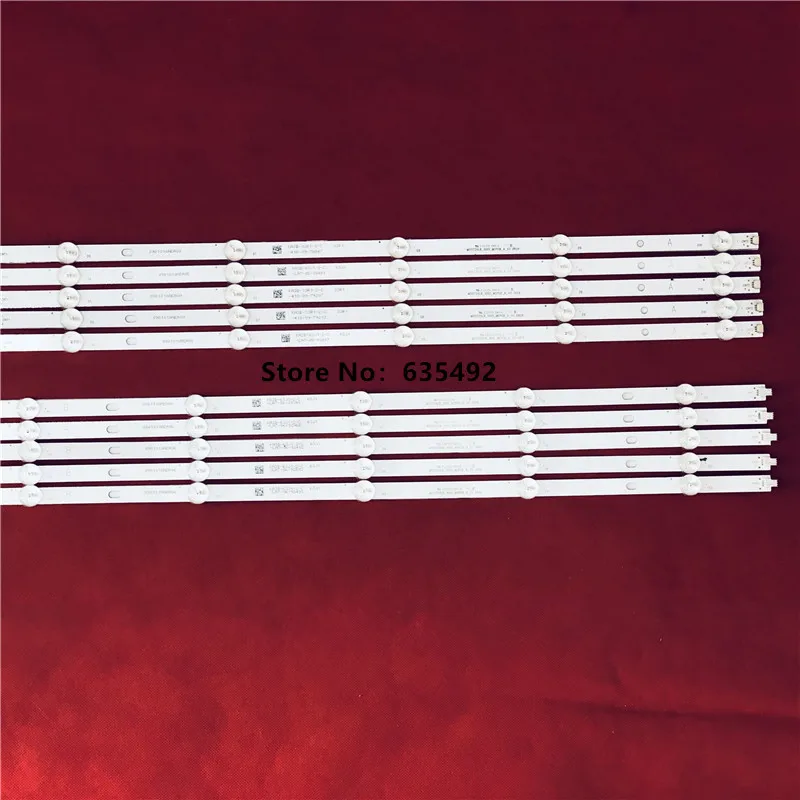10PCS LED 백라이트 스트립 10 램프 L55M5-AZ 55TV MI55T20LB_10X5_MCPCB A B 유형 V2 0710 E331251 L55M5-AD L55M5-AZ