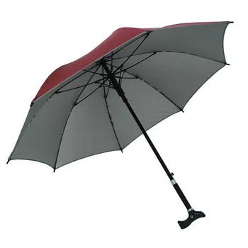 

Folding Business Umbrella With Reflective Walking Stick Umbrella Reverse Strips Umbrellas Rain For Men Women Black Coating