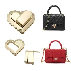 Hardware Bag Accessories Handbag Snap Clasps Turn Twist Lock for Shoulder Bag Metal Buckle DIY Closure Lock for Purse Totes