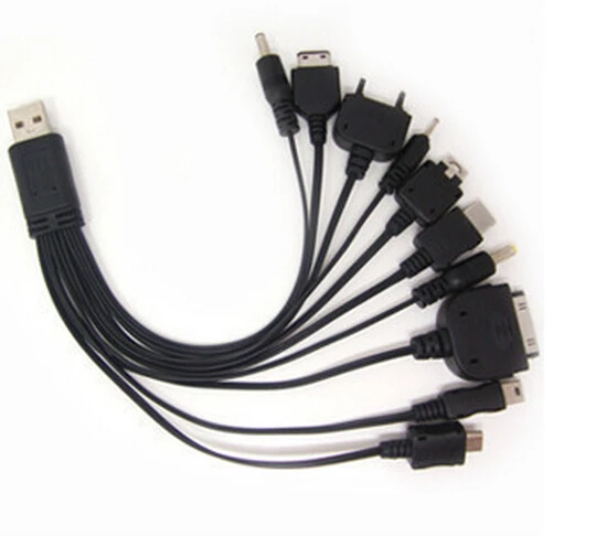 Высокое качество, модная новинка,, 10 в 1, USB, мульти мобильный телефон, универсальный кабель для зарядки iPod, модный, Горячий,, удобный iPhone