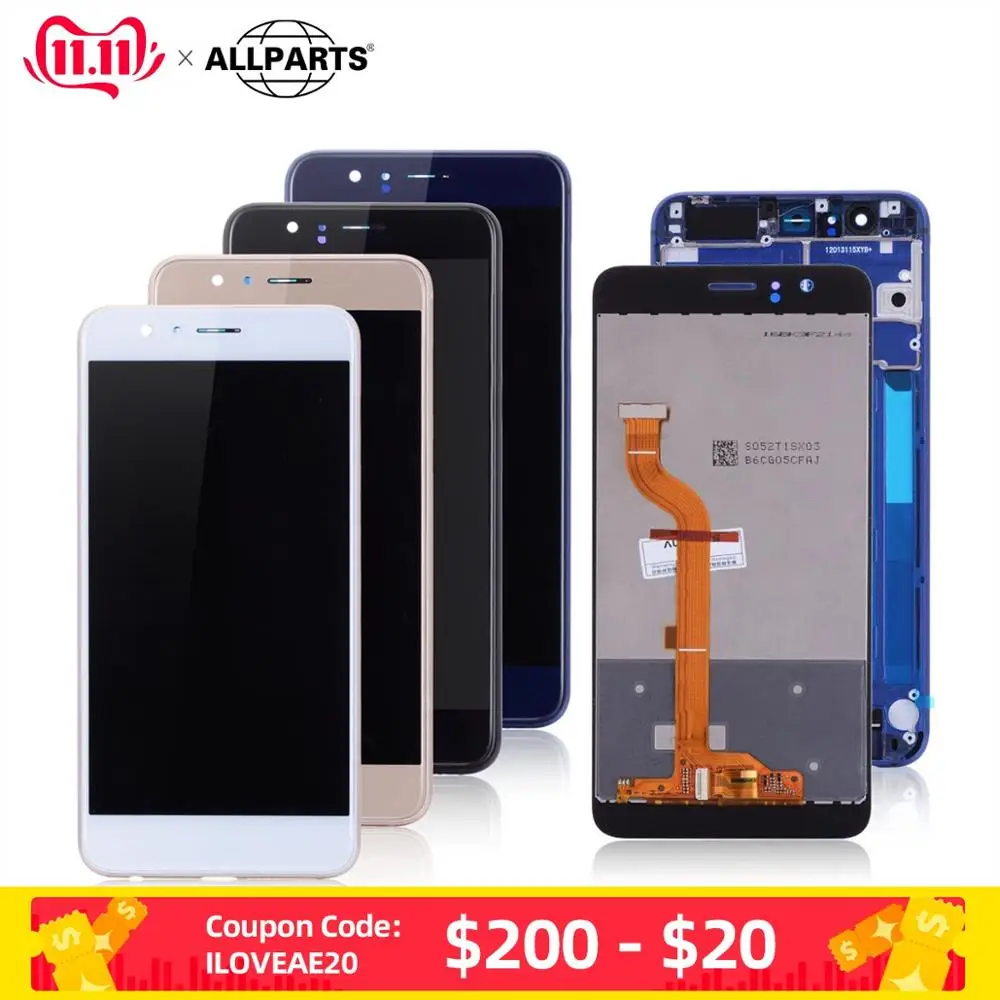 

5.2" Original Display For Huawei Honor 8 Display LCD Touch Screen with Frame Replacement for HUAWEI Honor 8 LCD Honor8 Frd-L09
