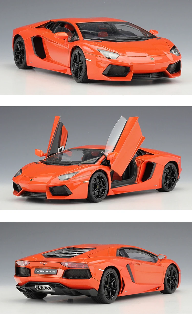WELLY литье под давлением 1:18 Модель автомобиля Lamborghini Aventador LP700 металлический гоночный автомобиль высокого симулятор литья под давлением автомобиль игрушки из сплава для детей Подарки