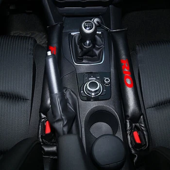 

Car Seat Crevice Gap Stopper Pads for Kia Rio Car Stop Leak Proof Drop Pad 2PCS PU Leather