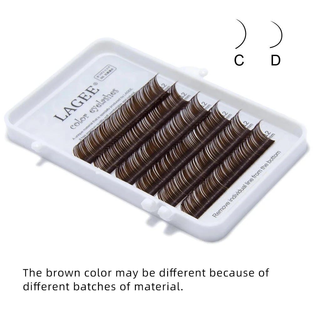 Eyelash Extension Eyelash Extensions Eyelash Extension Lashes Fake Eyelashes False Eyelashes LAGEE Eyelash Extension Purple Blue Brown Color Individual Premium Mink Soft Volume Eyelashes for Building Nagaraku Line