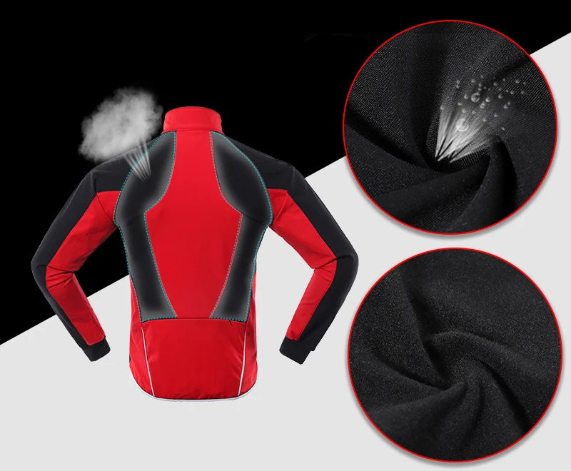 Зимняя велосипедная куртка Feece, теплая, теплая, софтшелл, Мужская ветровка, для велосипеда, MTB, шоссейного велосипеда, одежда, ветрозащитная, длинная, Джерси