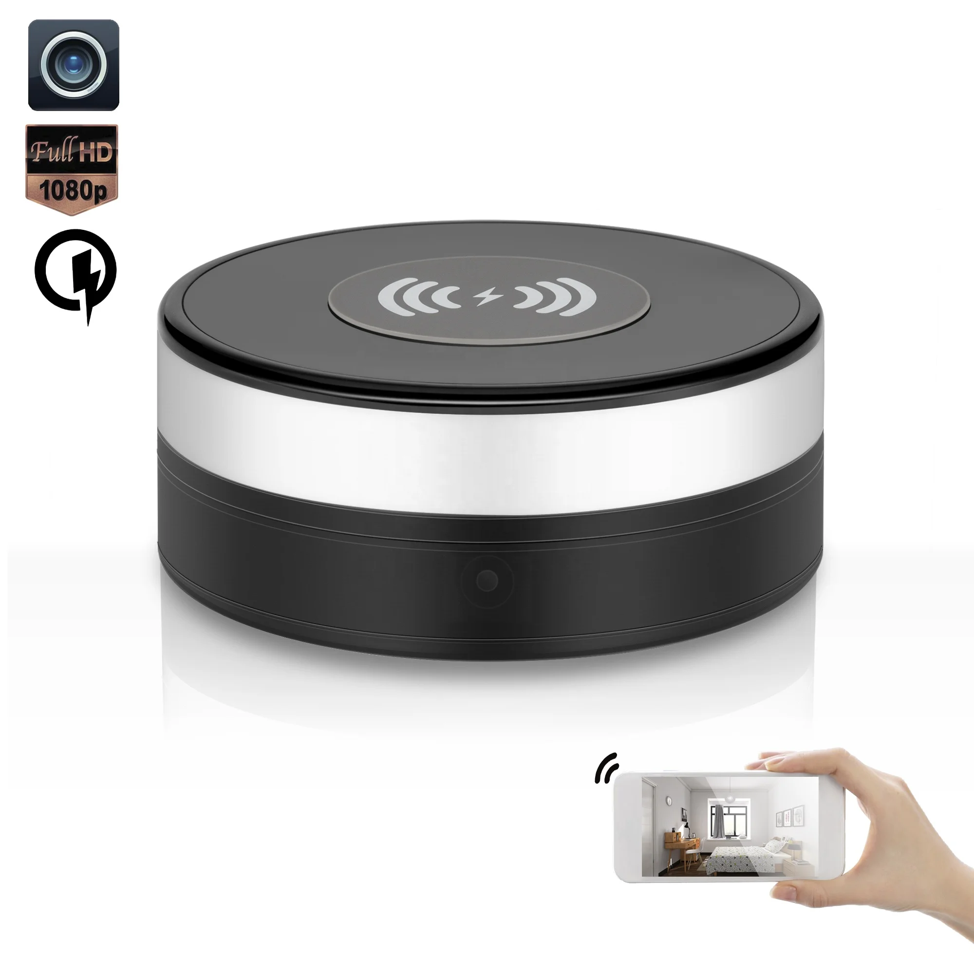 

5.0M 1080P HD WiFi Wireless Fast Charger Hidden Spy Camera Motion Detection Security Camera For IOS Android Phone Online