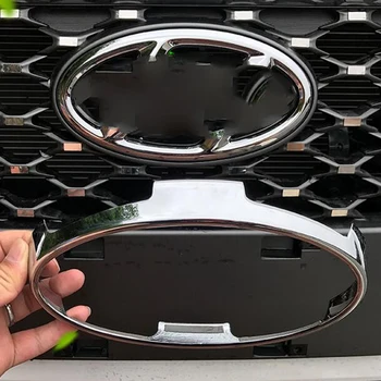 

ABS Chrome For Hyundai Kona Encino 2018 2019 Accessories car styling Car Front frame Decoration Cover Trim 1pcs