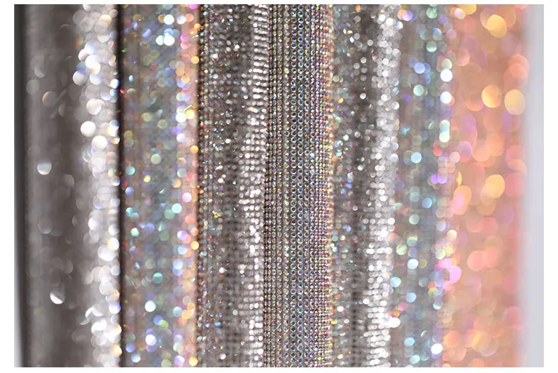 1Yard Crystal Diamond Sticker Creative Personality Rhinestone Strip Sheet Self Adhesive Ribbon DIY Handmade Car Phone Decorate Sewing Threads