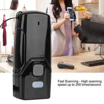 

Fast Scanning BT USB Barcode QR Code Scanner Bluetooth Scanner for Supermarket Shopping Mall